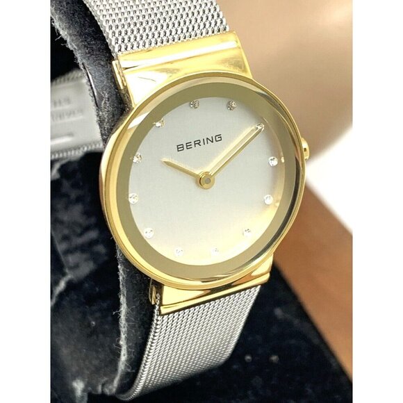 Bering Women's Watch 10126-001 Quartz Silver Dial Two Tone 25mm Petite M… - Picture 13 of 14